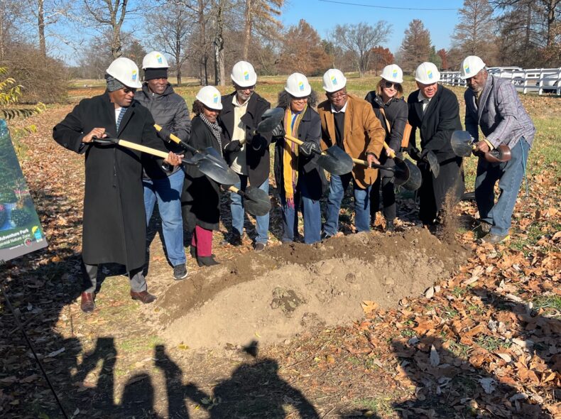 Groundbreaking at Riverside Adventure Park 